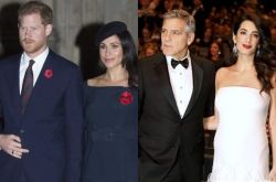 哈利王子帮小孩选干爹干妈 乔治克鲁尼夫妇攀亲