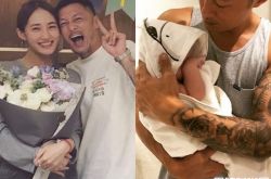 余文乐一家三口现身咖啡厅 全程护儿暖炸