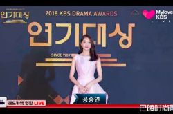 KBS年度演技大赏零下4度受访 男女星冻死露肉