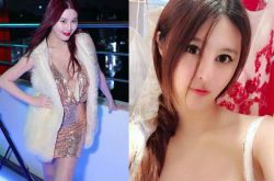 E神张永歆礼服深V到肚脐 侧身叉腰险走光