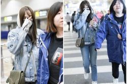 陈乔恩39岁素颜被拍 狂躲助理后面