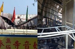 陈志朋父母家清晨遭人纵火 焦黑烧毁照曝光