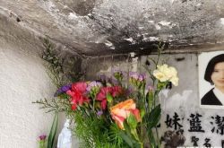 蓝洁瑛墓碑被熏黑受损 去世5个月粉丝气到发抖