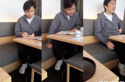 日本偶遇梁朝伟喝茶 错位合照曝光