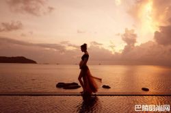 安以轩9宫格孕妇写真超辣 透视婚纱腿胸全被看光