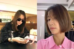 林心如头发剪短了 逆龄美貌惊艳网友