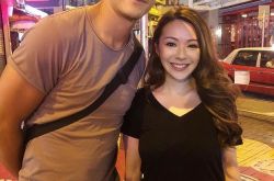 香港歌手JW王灏儿偶遇吴彦祖合照 