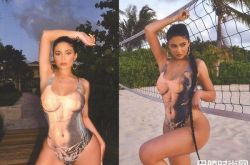 21岁富婆凯莉·詹娜大秀好身材 大秀浑圆双峰肥臀