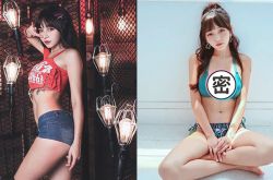 网红林襄瑞希三围资料简介 撑坏比基尼溢出来了