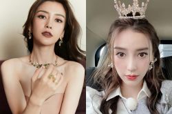 Angelababy撞见整形脸网红傻看着