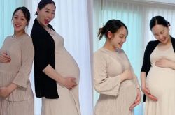 黄申英怀三胞胎 体重破82kg老公担心