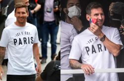 梅西抵巴黎易地为王 还没秀球技先露一手劳力士