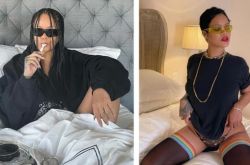 蕾哈娜爽拥17亿身家 早餐在床上嗑整盒鱼子酱