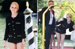 克里斯汀·斯图尔特难得露腿 掰了中性穿搭演小女人