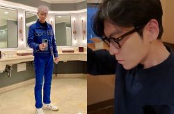 TOP罕见公开全身自拍 头发换颜色要复出吗