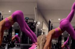 科勒卡戴珊练瑜伽 美臀分层屁股整容了吗