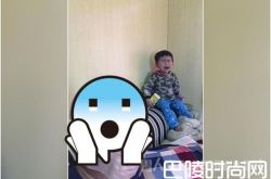 老爸戴婴儿哭泣面具为让儿子别哭 孩子：我有个假爸爸