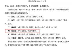 五一放假安排2017 2017年五一劳动节放几天假？