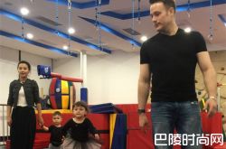 马雅舒一家齐亮相，一双混血儿女颜值超高十分惹眼