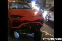 兰博基尼Urus开太快出车祸