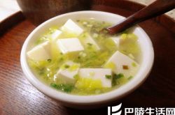 嫩滑翡翠豆腐,蒸苹果