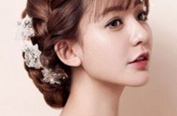 韩式婚纱照新娘辫发发型让你成为优雅新娘,韩式婚纱照新娘散发发型打造最美女神