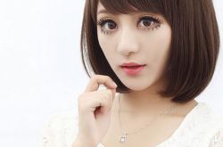 甜美短发造型图 帅气女生短发图片