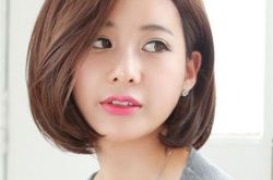 波波头短发发型 娃娃头短发发型内扣短发发型齐肩短发发型韩式短发发型