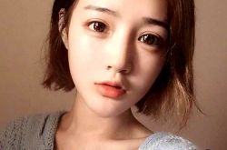 波波头 空气刘海二次元刘海齐耳短发中分发型