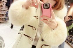 奶白色大衣 藏蓝色大衣灰色大衣驼色大衣亮黄色大衣少女粉大衣