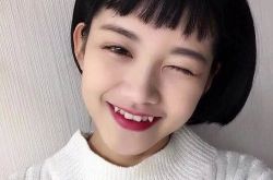 眉上刘海波波头图片 眉上刘海效果