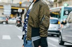 飞行员夹克休闲穿搭 飞行夹克潮流搭配