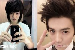 鹿晗高中旧照曝光 同一个世界同一款非主流！