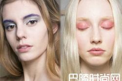 模特演绎糖果色妆 糖果色眼影画法眉毛画法腮红画法发色的染法明星演绎糖果色装