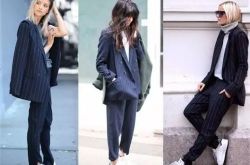 干练西装 利落牛仔元气背带复古喇叭经典阔腿