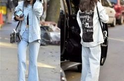 要穿就穿全套 长款衣成网红单品Oversized牛仔外套是王道牛仔裤越不正经越好