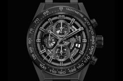 泰格豪雅卡莱拉系列HEUER-01全黑亚光陶瓷款