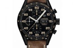 泰格豪雅卡莱拉系列Calibre 16星期日历黑色钛金属腕表