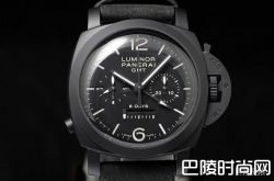 一派酷黑风采！沛纳海Luminor 1950陶瓷八日链GMT计时码表
