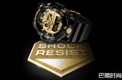  G-SHOCK 新款黑金配色的 GA710GB-1A