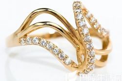 周大福彩金戒指大全,周大福彩金戒指推荐