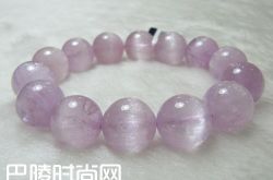 紫锂辉石手链消磁方法 紫锂辉石手链可用矿泉水消磁