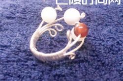 漂亮玉石戒指编法图解   漂亮玉石戒指编法教程