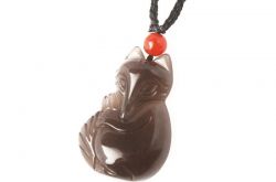 黑曜石狐狸吊坠图片大全 黑曜石狐狸吊坠图片及价格