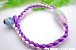 四股辫手链编法教程  四股麻花辫手链编法图解