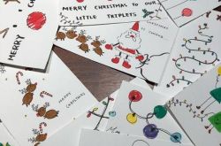 炫妻组又添加一名成员！ 余文乐赞妻子所画圣诞卡