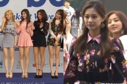 TWICE膝上10cm秀美腿 学生风全部平底鞋