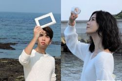 钟瑶海边漫步飘仙气 子闳电眼撩姐姐