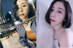 Albee范乙霏海滩女神 深V白纱侧边露馅