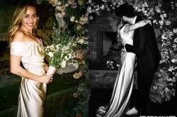 小天后麦莉结婚照曝光 雷神弟宠溺娇妻甜炸